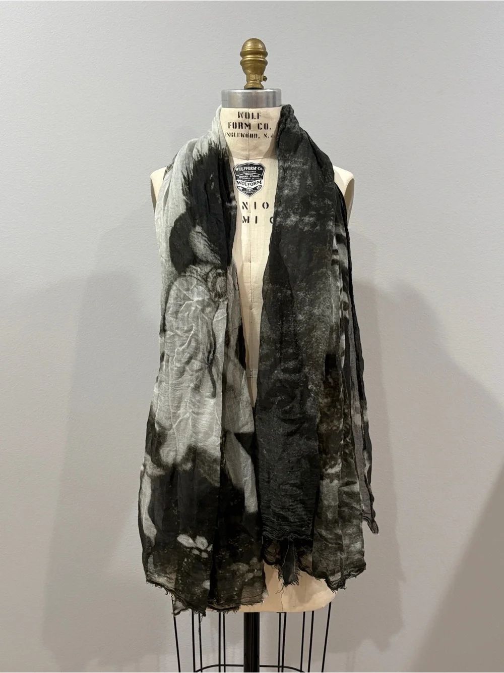 813 Ottotredici Italy Modal Cashmere Scarf Artistic Graphic Print